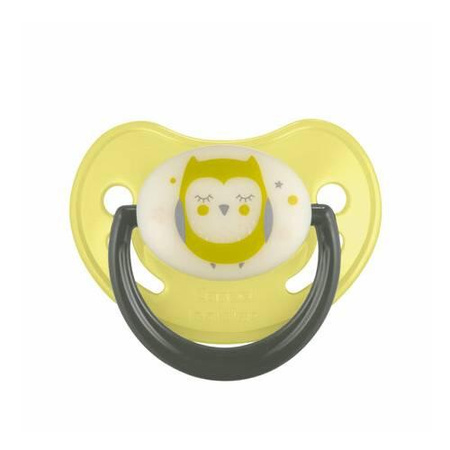 Canpol Babies Smoczek Uspokajający Silikonowy Anatomiczny 18m+ Żółty