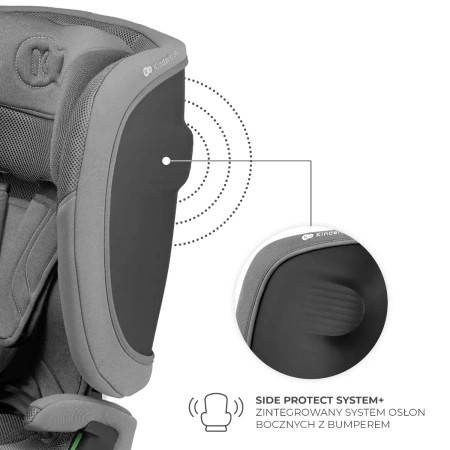 Kinderkraft FIX2GO Fotelik Samochodowy 9-36 kg Szary