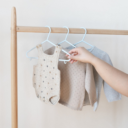 3 Sprouts EKO Wieszaki Dla Dzieci Blue 15szt.