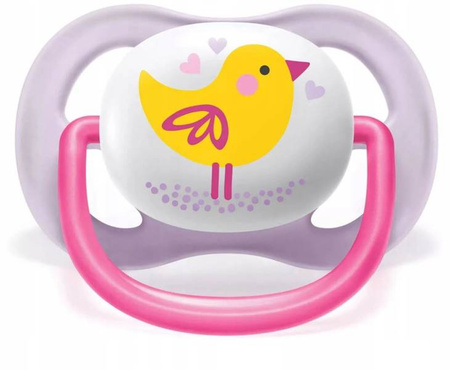 Avent Smoczek Uspokajający Ultra Air 0-6 Girl Peng/Bird 080/06