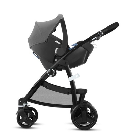 Cybex Cbx Leotie Pure + Shima zestaw 3w1 Wózek Głęboko-spacerowy + Fotelik Samochodowy 0-13kg Smoky Anthracite