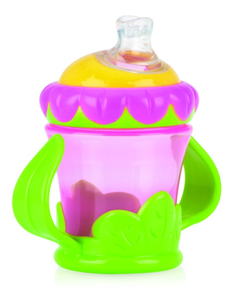 Nuby Kubek Niekapek 300 ml - Kwiat