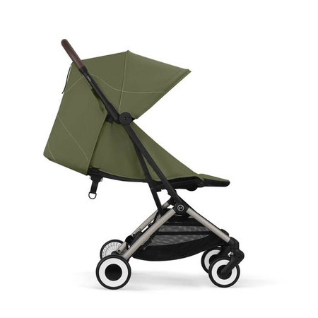 Cybex Orfeo Wózek Spacerowy Rama Taupe Moss Green 2025 + Cybex Pałąk