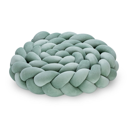 SenLove Ochraniacz do Łóżeczka Warkocz 280cm Szałwia