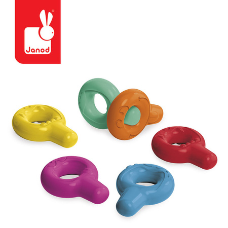 Janod Pierwsze kredki świecowe z uchwytem 6 kolorów 12m+