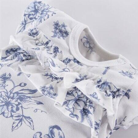 Eevi Rampers Botanic Biały Druk 86cm