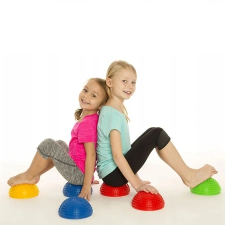 Tullo Półkula Sensoryczna Do Masażu - 2szt Czerwona i Zielona