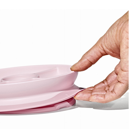 Oxo Talerzyk Trójdzielny Z Silikonową Przyssawką Dla Dzieci Antypoślizgowy Blossom