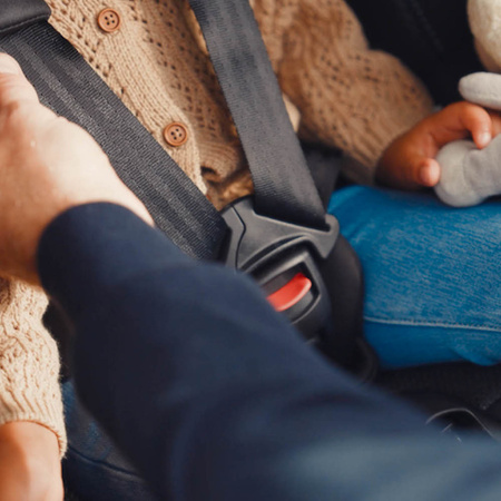 Kinderkraft i-Guard PRO - obrotowy fotelik samochodowy 61-105 cm | Grey