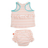 Lassig Kostium do pływania dwuczęściowy z wkładką chłonną Sailor peach  UV 50+