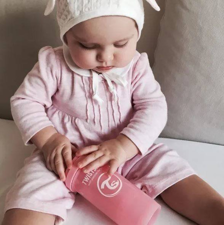 TwistShake Butelka Antylkolkowa 180 ml 0m+ Pastel Pink
