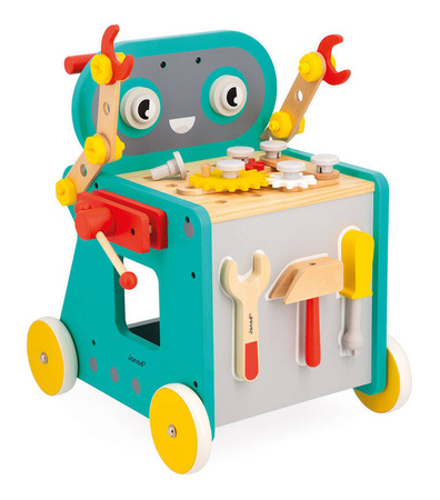 Janod Wózek warsztat magnetyczny z narzędziami Robot Brico ‘Kids 18m+