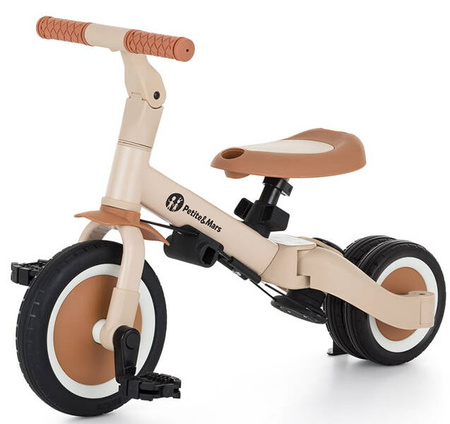 Petite&Mars Turbo Wielofunkcyjny Rowerek Trójkołowy 5w1 Desert Sand