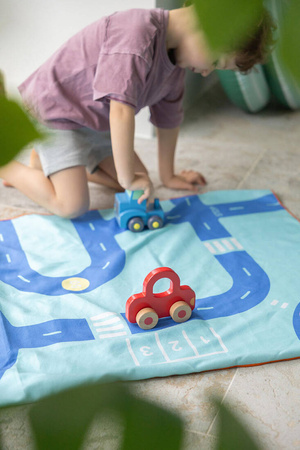 QUUT Dwustronny ręcznik plażowy PlayTowels M (140 x 70cm) Road