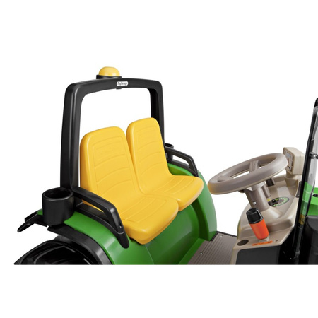 PegPerego John Deere Dual Force 12v Traktor z Przyczepą