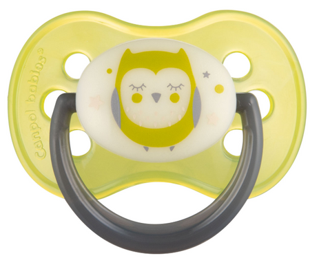 Canpol Babies Smoczek uspokajający silikon 6-18m okrągły NIGHT DREAMS
