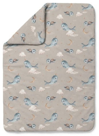 Waldin Kołdra Bambusowa 100x75 Wieloryb Ciemny Beżowy