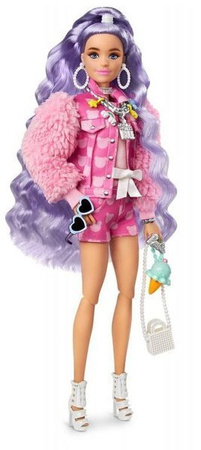 Barbie Extra Moda Lalka + Zwierzątko GRN27 GXF08