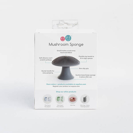 EZPZ Silikonowa Myjka Czyścik Do Naczyń Bez Bakterii Szary Szary