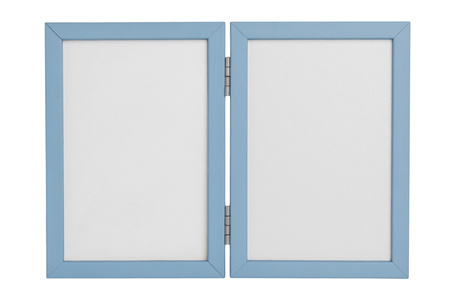 Odcisk Bobasa Podwójna Ramka z Glinką Niebieska