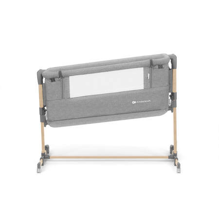 Kinderkraft Neste Grow Łóżeczko Dostawne Light Grey Full Wood