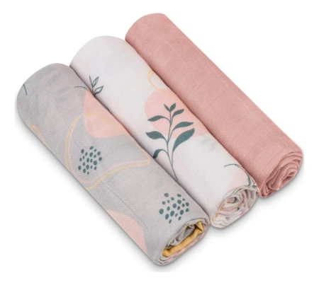 Lionelo Bambusowe pieluszki dla dziecka Bamboo Set Leaf