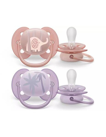 Avent Philips Smoczek Uspokajający Ultra Soft 0 - 6 Girl