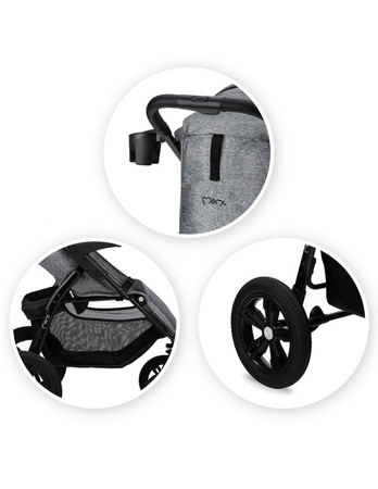 MoMi Miya Wózek Spacerowy Szary