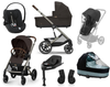 Cybex Balios S Lux 2.0 Wózek Głęboko-Spacerowy Chocolate Brown + Cloud G I-Size Fotelik Samochodowy 0-13kg + Baza G + Osłony Przeciwdeszczowe + Adaptery