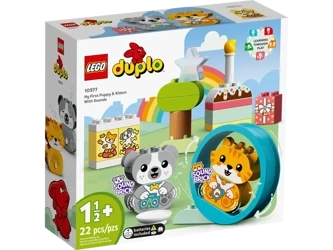 Lego 10977 Mój Pierwszy Szczeniak i Kotek z Odgłosami