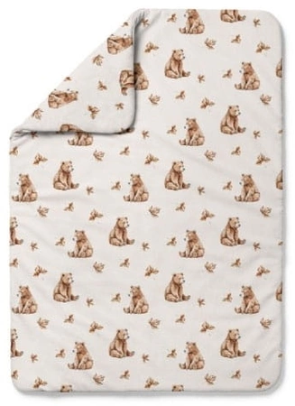 Waldin Kołdra Bambusowa 100x75 Niedźwiadki Jasny Beż