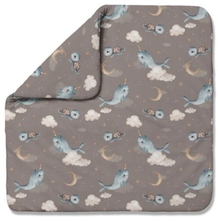 Waldin Kołdra Bambusowa 75x75 Wieloryb Brązowy