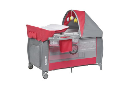 Lionelo Sven Plus Łóżeczko Turystyczne Desert Rose