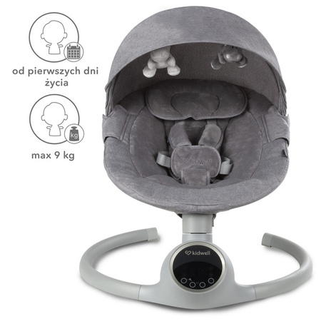 Kidwell Reve Leżaczek Elektryczny 2w1 Gray Silver