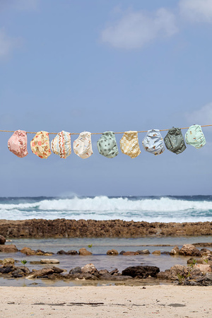 Lassig Majteczki pieluszka do pływania Splash & Fun Deski surfingowe sea salt, rozm. 86