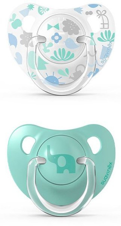 Suavinex Smoczek Anatomiczny Memories 6-18m 2szt Zielony