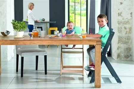 Safety 1st Timba Krzesełko do Karmienia + Wkładka Natural Wood/Happy Day