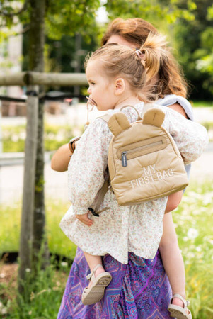 Childhome Plecak dziecięcy My first bag Pikowany Beżowy