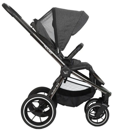 Muuvo Quick 2.0 Wózek Spacerowy Black Chrome Anthracite