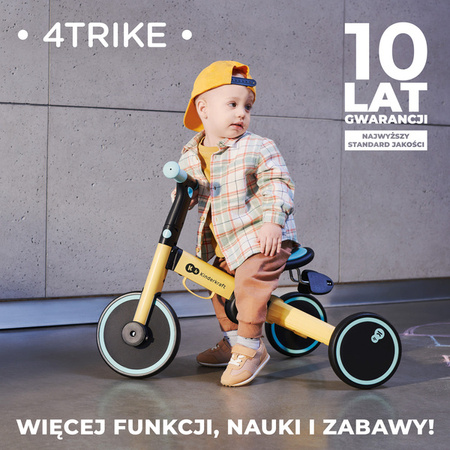 Kinderkraft 4TRIKE Rowerek Trójkołowy Silver Grey