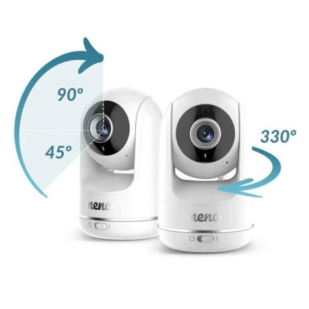 Neno Obrotowa Wideo-Niania Z Bezprzewodowym Odbiornikiem Vista