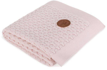 Ceba Kocyk Dziany (90x90) W Opakowaniu Prezentowym Fale Różowy