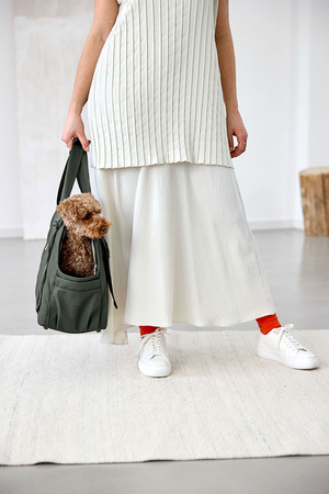 Palopa Torba Transportowa dla Psa do 10kg Weda Dark Olive