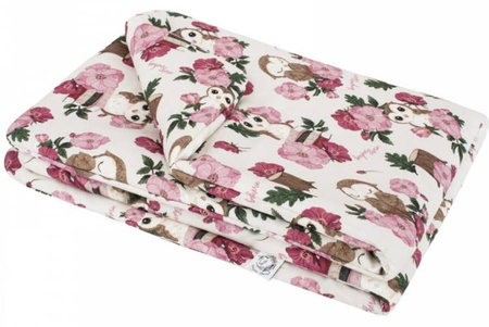 Bonjour Cherie BAMBUSOWA Kołderka Niemowlaka rozmiar 65x75 cm Sówki
