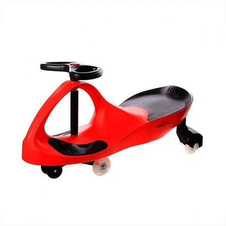 Crazy Car Jeździk Grawitacyjny LED + Klakson Czerwony