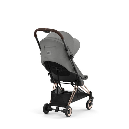 Cybex Coya Wózek Spacerowy Rama Rosegold Mirage Grey + Pałąk do Wózka