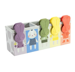 Taf Toys Królicza Zabawa Edukacyjna Zabawka z Klipsami do Rozwoju Motoryki i Kolorów