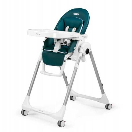 PegPerego Prima Pappa Follow Me Plus Krzesełko Do Karmienia z Pałąkiem Petrolio