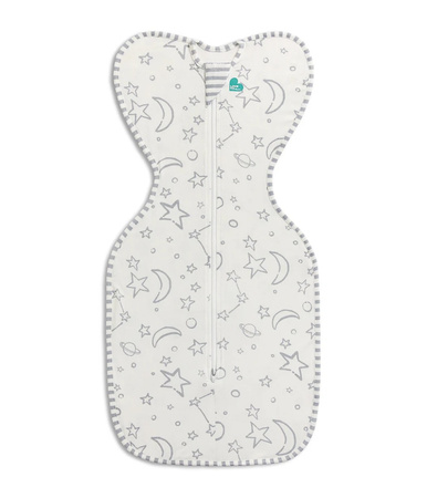Love To Dream Swaddle Up Otulacz - rozmiar M - biały, duży kosmos - ETAP1 - 1 TOG Original