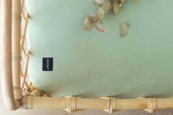 Poofi Prześcieradło Organic&Color 60x120 Szałwia